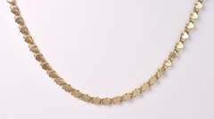 Wonderful Heart Link Necklace in 14K Yellow Gold