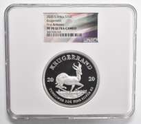 PF70 UCAM 2020 South Africa 2 Krugerrand 2 Oz Silver 1st Releases NGC