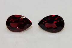 Graceful Natural Rhodolite Pair