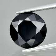 Elegant 4.33ct unheated  black Spinel solitaire