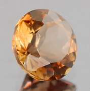Lavish 3.39ct 9mm Imperial Topaz solitaire