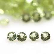 Real 5.69ct untreated apple green Peridot set
