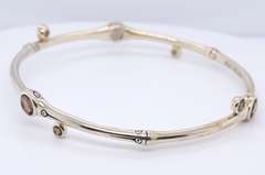 John Hardy Smokey Quartz Bamoo Bangle