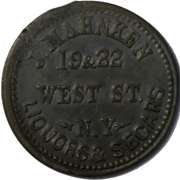 J Mahnken Liquors &Segars NY City Civil War Store Card