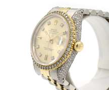 Custom Diamond Rolex Datejust 36mm Two-Tone Watch