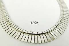 Sleek & Sophisticated Italian Sterling Fringe Neckpiece