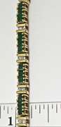 Simple Elegance in an Emerald and Diamond 14K  Bracelet