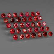 Untreated! 3.10ct set of red Sapphires!