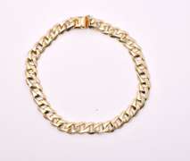 Marvelous Men's Curb Link Bracelet in 14K Yellow Gold
