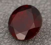 Ravishing 4.33ct black cherry red Mozambique Garnet solitaire