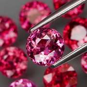 9.72ct premium cherry pink Rhodolite Garnet set
