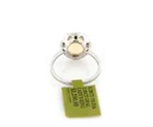 Attractive New oval Opal Cabochon and Diamond Ring