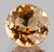 Brilliant champagne 3.23ct Imperial Topaz solitaire
