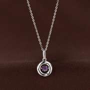 Daily wear Circle with Amethyst