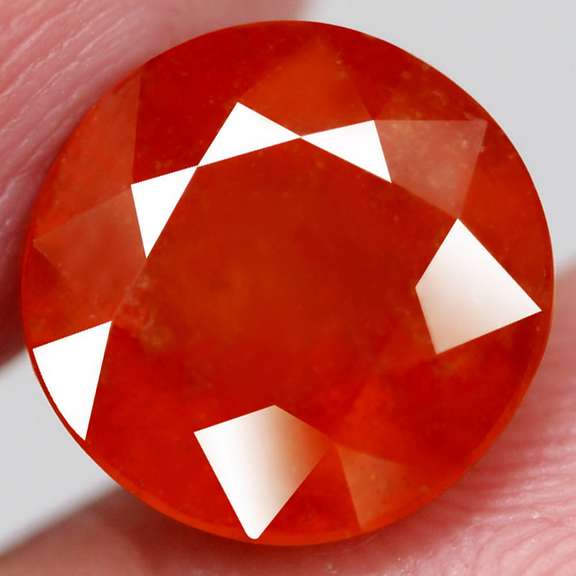 Fiery 5.53ct top red orange Spessartite Garnet
