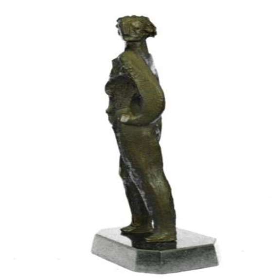Elegant Woman Modern Bronze Sculpture