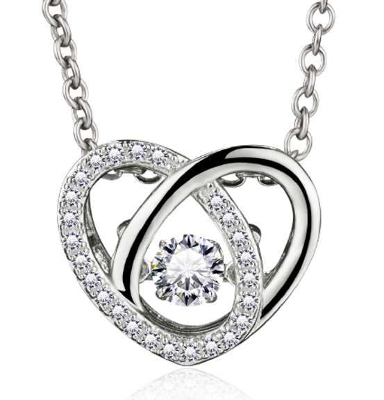 Dancing Stone heart Pendant
