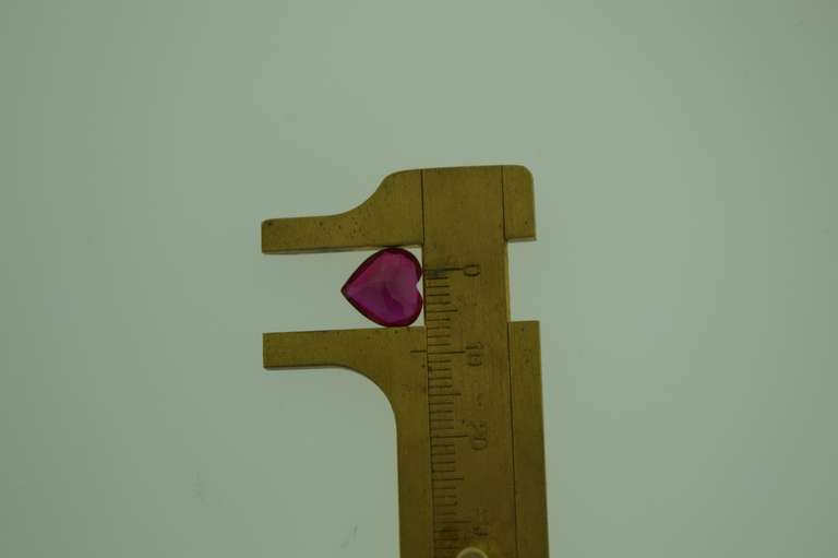 3.99ct Weight Heart Shape Ruby