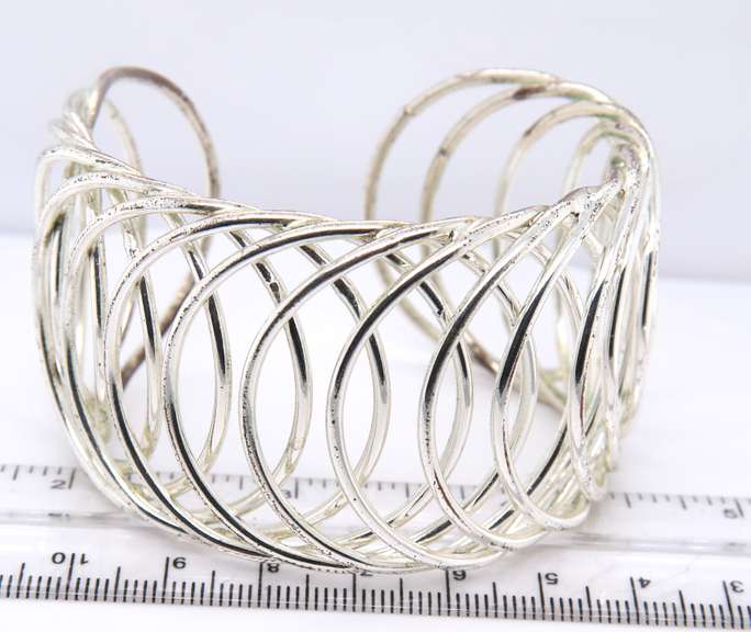 925 Sterling Silvr Wide Cuff Bangle