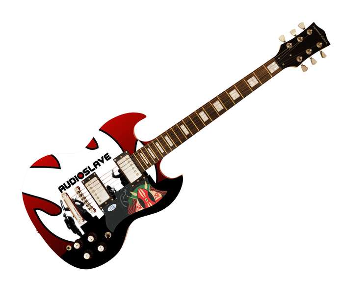 Tom Morello Autographed Signed Audioslave Custom Photo Graphics Guitar ACOA