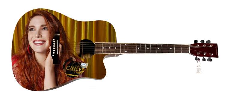 Caylee Hammack Autographed Signed Custom Graphics Photo Guitar ACOA