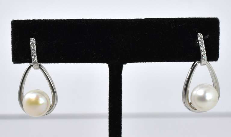 Sterling Silver Pearl Earrings
