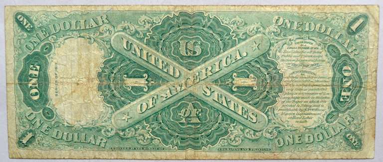 $ 1 Series of 1917 Columbus Landing US Note
