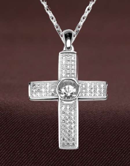 Exceptional Silver Cross Pendant