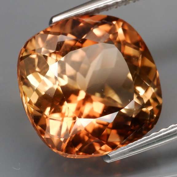 Vivid! 9.19ct cushion cut Imperial Topaz