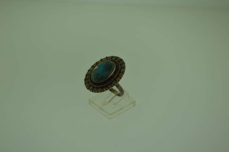 Sterling Silver Green Quartz Ring