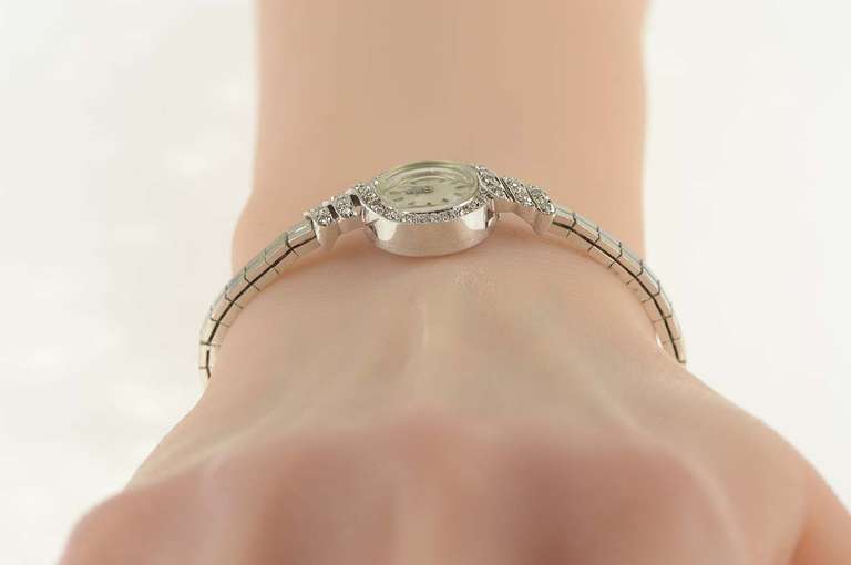 0.50 Ctw Diamond Omega 12.2mm Face Women's Watch