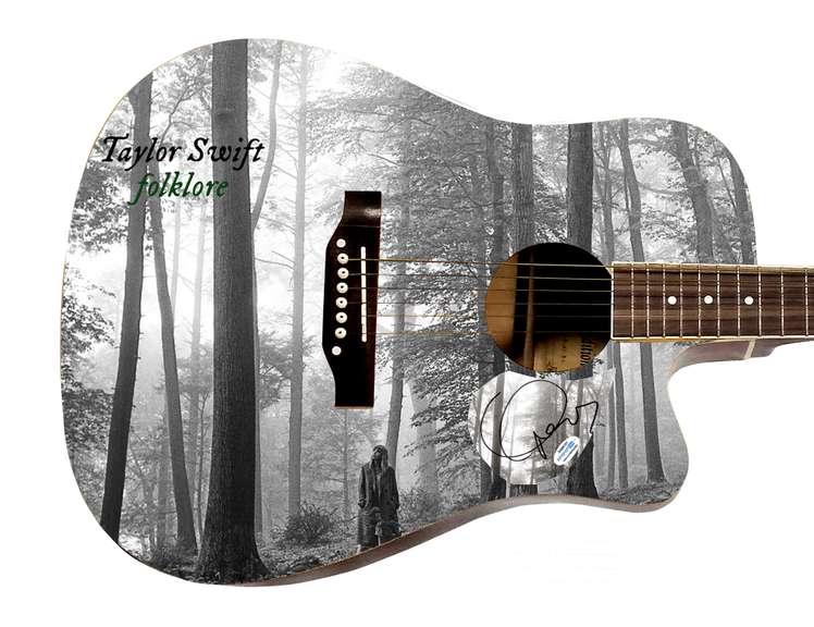 Taylor Swift Autographed Signed Custom Photo Graphics Guitar ACOA