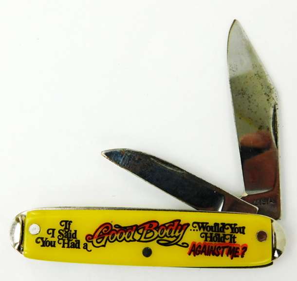 Vintage 2 Blade Novelty Pocket Knife
