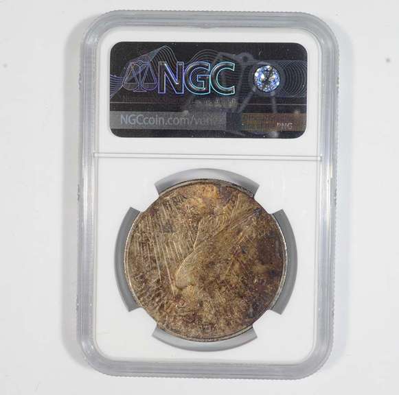 MS63 1922 Peace Silver Dollar - Graded NGC Toned