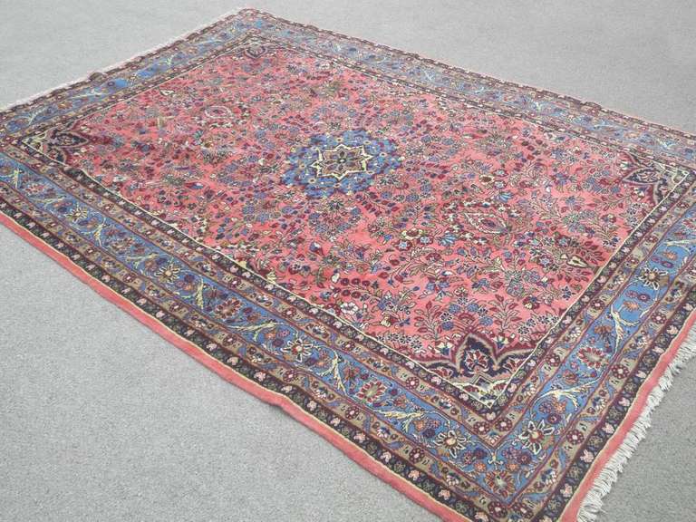 Semi Antique Persian Mehraban 7.1x9.10