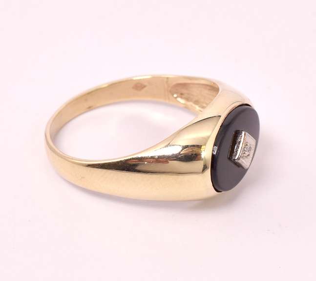 Men's Black Onyx Ring
