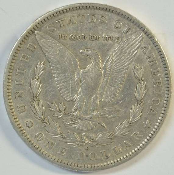 Solid AU 1897-O Morgan Silver Dollar. Better date