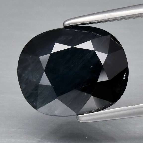 Elegant 6.04ct midnight blue Sapphire -heated only
