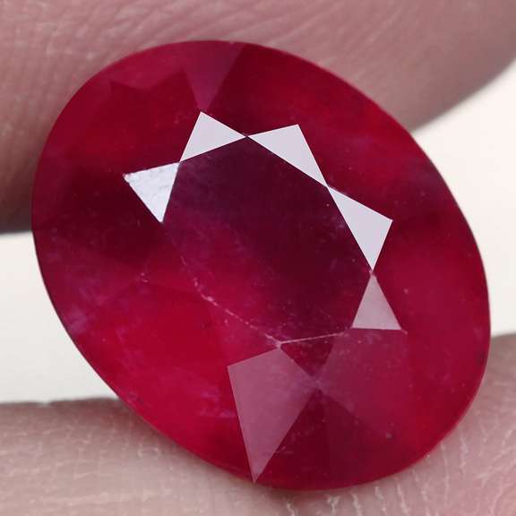 Rich blood red 5.73ct Ruby from Mozambique