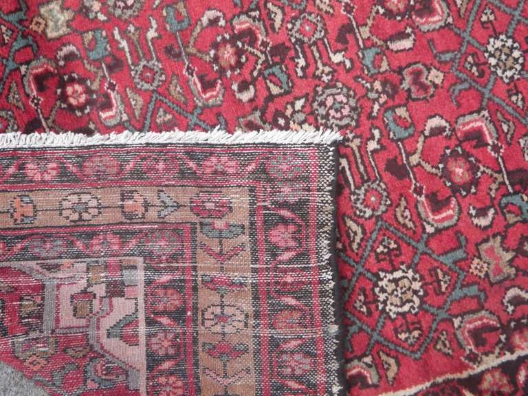 Semi Antique Persian Hosseinabad 3.9x9.7