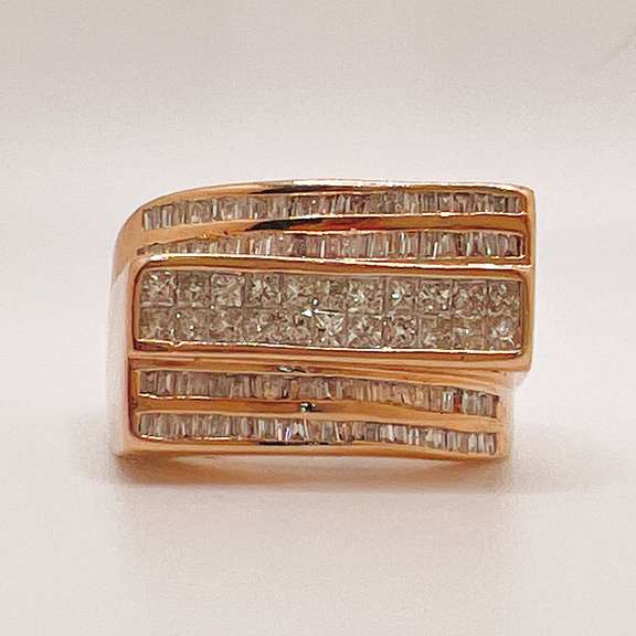Gent's 14kt Solid Gold & 2.0 Carat Diamond Ring