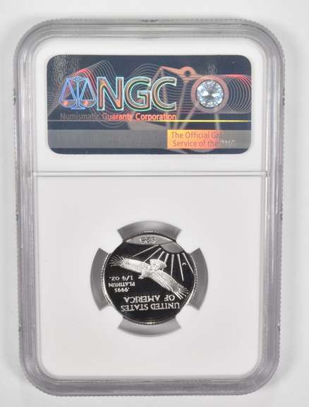PF70UCAM 1997-W $25 American Platinum Eagle 1/4 Oz Fine Platinum NGC