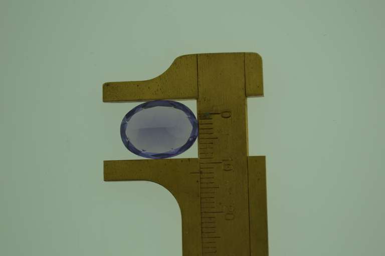 7ct Oval Shape Purple Sapphire Loos Stone
