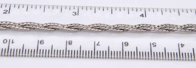 Vintage Sterling Silver Braided Bracelet
