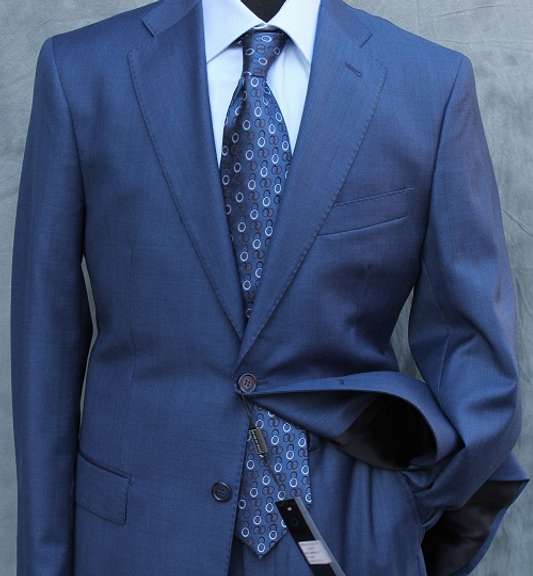 Best Selling Slim Fit Sharkskin Suit By Galante