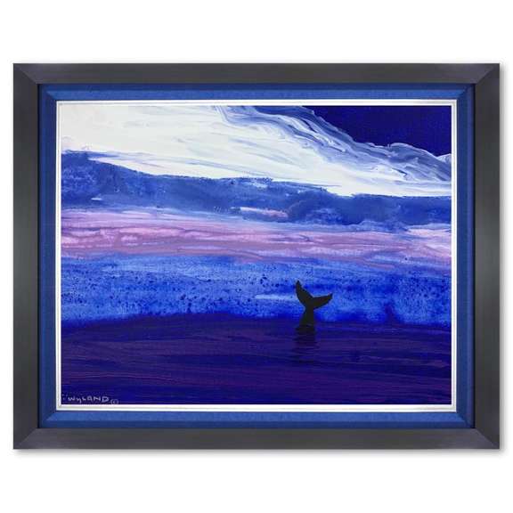 Wyland, Framed Original Painting on Canvas, Hand Signed by the artist and with a letter of authenticity.