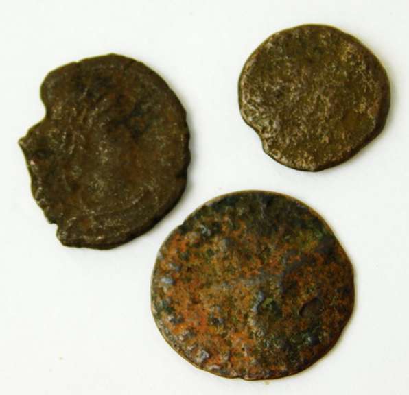 3 Byzantine Empire Ancient Coins