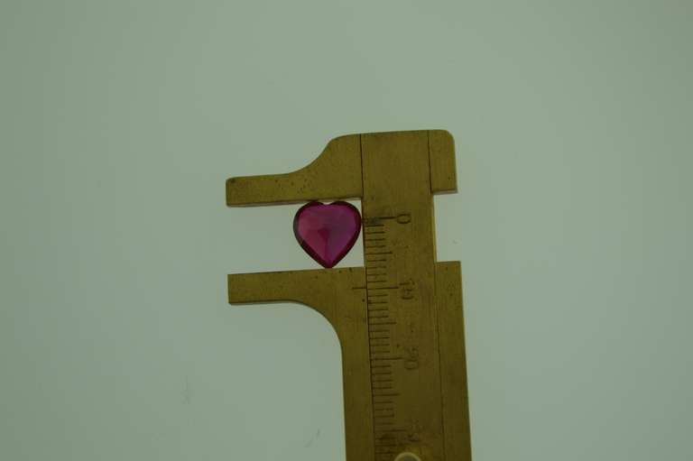 3.99ct Weight Heart Shape Ruby