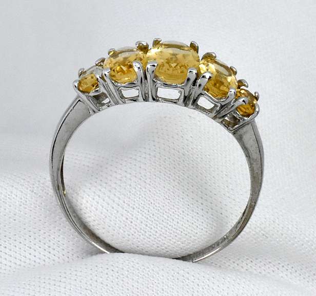 Nice White Gold Citrine Ring