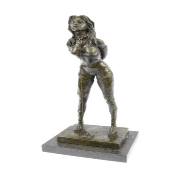 Bondage Girl Bronze Sculpture